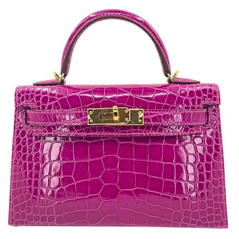 hermes crocodile mini kelly|hermes kelly prices.